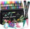 72-Color Acrylic Paint Markers – Extra Fine Tip for Rock Painting, Ceramic, Wood, Plastic, Canvas, Glass, Card Making, DIY Crafts & Art Supplies